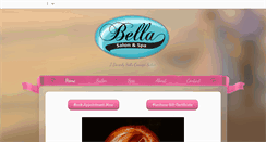 Desktop Screenshot of bella-salonandspa.com